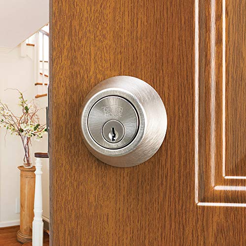 Design House 790758 2-Way Replacement Square Corner Deadbolt Latch Satin Nickel - color: Satin Nickel