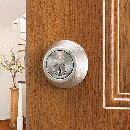Design House 790758 2-Way Replacement Square Corner Deadbolt Latch Satin Nickel - color: Satin Nickel