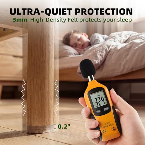 PHIXBEAR 60PCS Upgraded Felt Furniture Pads 1", Thickened Floor Protectors for Hardwood Floors, Furniture Pads for Chair Legs, Protecting from Nicks, Dents and Scratches