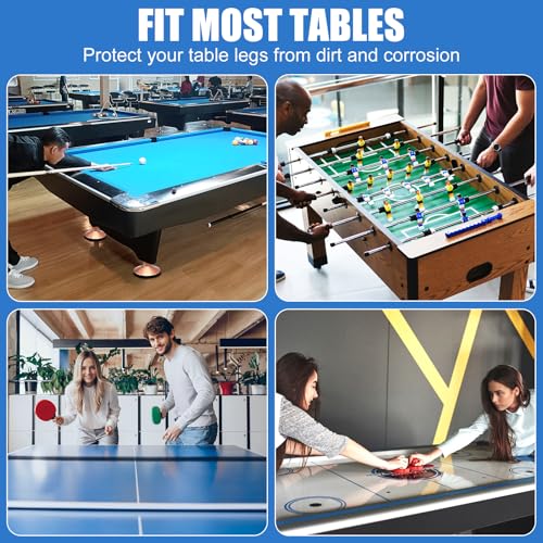 4X Large Pool Table Leg Levelers Leveling Table Height Raisers Feet Heavy Duty Without Damaging Flooring Replacement for Game Table