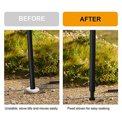 4 Pack Leg Levelers,Accessories for Camp Chef Explorer Stoves,Expedition, Denali, Tahoe, Outdoorsman, Camp Table and Big Gas Grill,Adjustable