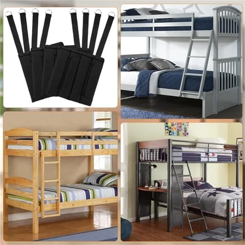 4pcs with 8 Adjustable Straps Comfortable Ladder Step Pads Suitable for Safe Climbing Padding Bunk Bed