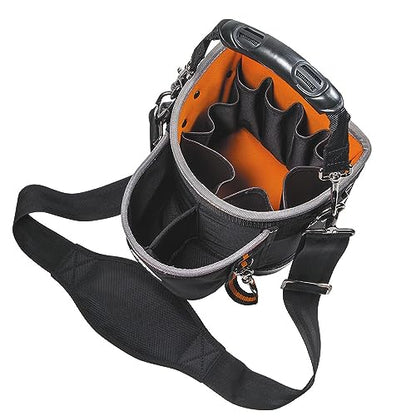 Klein Tools 55419SP-14 Tool Bag with Shoulder Strap Has 14 Pockets for Tool Storage, Can Fit Long Screwdrivers - size: Shoulder Pouch