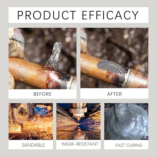 Strong Foundry Glue, High Temperature Resistant Casting Repair, Metal Repair Glue, Premium Liquid Welding Filler for Metal Defects and Repairs, 3pcs - color: AB3PC