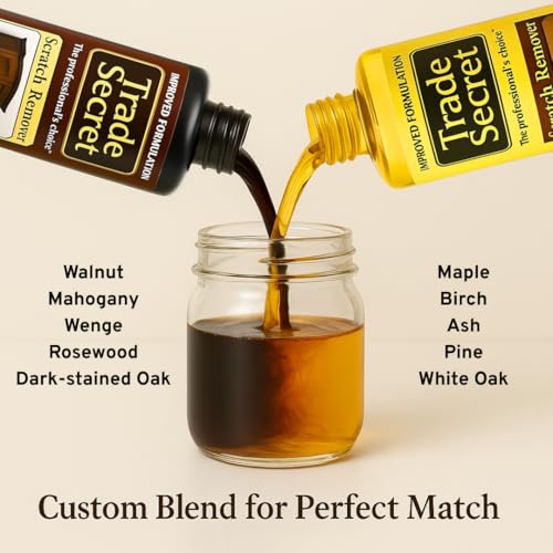 Trade Secret Scratch Concealer for Real Wood Furniture and Floor Cover Nicks and Scratches on Wood Surfaces, Hides Minor Defects (Light and Dark) - color: Light and Dark