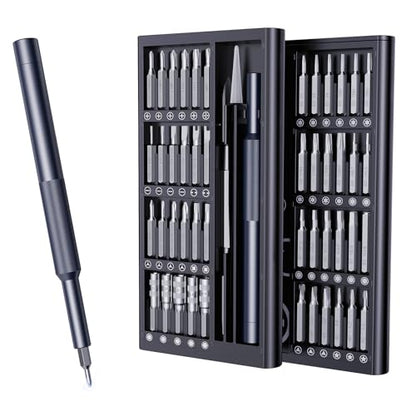 AXTH 50-in-1 Precision Screwdriver Set, Professional Magnetic Small Repair Tool Kit for Electronic Devices, Mini Screw Driver with Flat, Philips, Torx, Hex, Pentalobe, Triwing, Triangle and More - style: 50in1