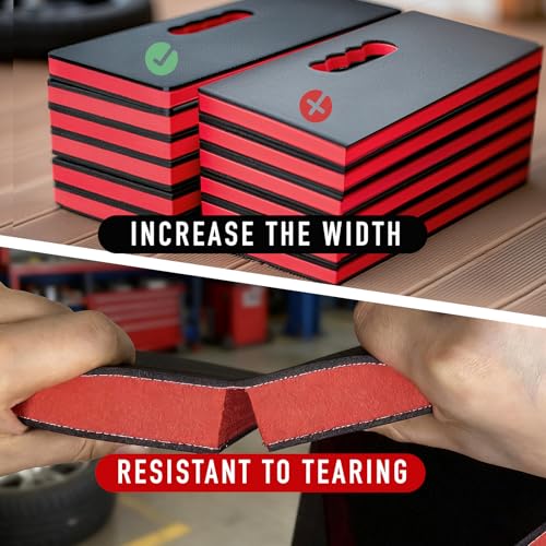 Foldable Mechanic Mat, 46.46''x19.29'' Extra Large Heavy Duty Cushion Pad, Waterproof Mechanics Pad for Ground, Garage, Gardening, Knees Protection, EVA Mechanic Mat for Working Under Car