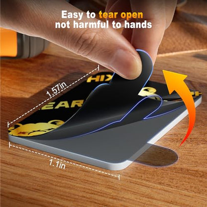 PHIXBEAR 33 Pcs Heavy Duty Double Sided Foam Tape - Removable No Residue, Waterproof Cold and Heat Resistant, Strong Hold for Car Trim, Home, Outdoor Use,1.1x1.57 Inch