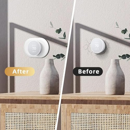 Compatible with Google Nest Thermostat 2020 Wall Plate Cover, Nest Thermostat Trim Kit, Nest Thermostat Wall Plate Cover, Easy Installation - Snow （2 Pack） - color: 2 Pack Snow