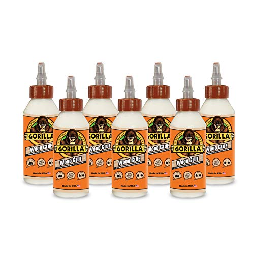 Gorilla Wood Glue, 8 ounce Bottle, (Pack of 7) - size: 8 Ounce (Pack of 7)