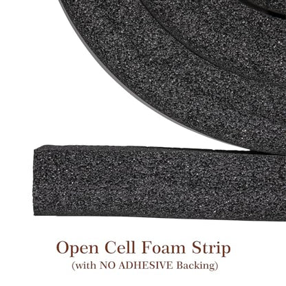 Yotache Open Cell Foam Air Conditioner Insulation Seal Strip 2"x1", Non-Adhesive Air Conditioning Weather Strip, 6.5 Feet Long - size: 2"x1"x6.5ft