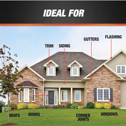 DAP 08643 9.8-Ounce 100% Silicone Window, Door and Siding Sealant, Aluminum