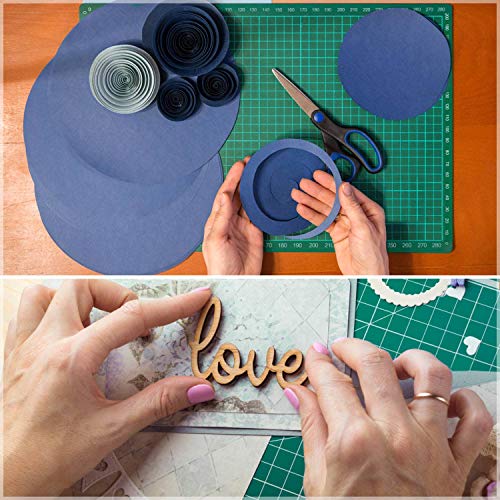 anezus Self Healing Sewing Mat, Rotary Cutting Mat Double Sided 5-Ply Craft Cutting Board for Sewing Crafts Hobby Fabric Precision Scrapbooking Project 9inch x 12inch(A4) - size: 12 inches L x 9 inches W