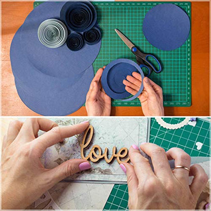 anezus Self Healing Sewing Mat, Rotary Cutting Mat Double Sided 5-Ply Craft Cutting Board for Sewing Crafts Hobby Fabric Precision Scrapbooking Project 9inch x 12inch(A4) - size: 12 inches L x 9 inches W