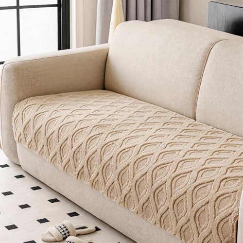 KRFOONN Plush Sofa Cover for Dogs Washable Pet Couch Covers for 3 Seaters Cushion Sofas Non-Slip Couch Cushion Covers Soft Sofa Slipcovers Cushion Protector for Dogs Pets Mat (35.5" x 83", 02) - color: Color02, size: 35.5" x 83"