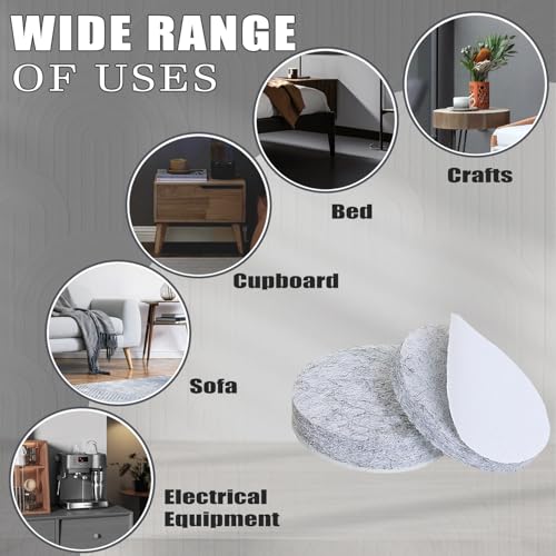 Yelanon Felt Furniture Pads for Hardwood Floors -261 Pcs Premium Floor Protectors for Furniture, Felt Pads for Chair Legs, Black & Brown - size: 261 pcs Black & Brown