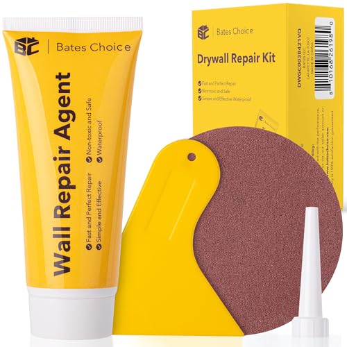 Bates- Drywall Repair Kit, Wall Spackle Repair Paste(120g), Drywall Patch Kit, Spackle for Drywall Hole Filler, Wall Putty Hole Repair, Spackle Wall Repair Kit, Hole Filler Putty for Walls