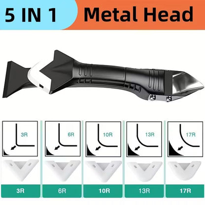 9 PCS Caulking And Grout Tool Kit, Silicone Scraper Set For Sealant Removal And Surface Finishing