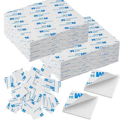 600 Pack Double Sided Foam Tape, Square Super-Sticky Double Sided Adhesive Pads for Crafts, Self-Adhesive Double Sided Mounting Tape for House Wall Decor - Double Sided Sticky Tape, 27 x 27 x 2mm - size: 600pack