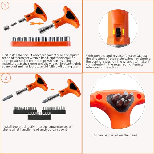45 Piece Tool Kit Basic Home Repair Tool Set,General Household Tool Kit with Plastic Tool box,Perfect for Outdoor working,Office & College Dorm.Tools mainly include hand saw,wrench,hammer,Screwdriver - size: 45 Pcs