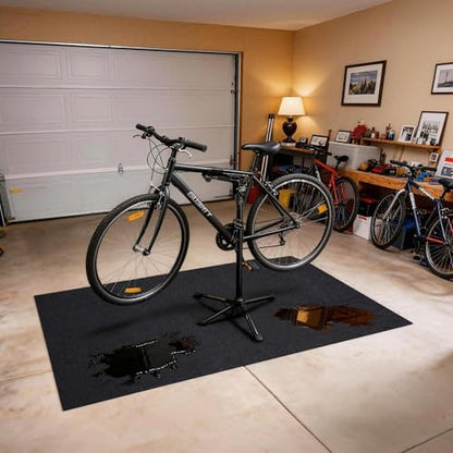 Grefinity Oil Spill Mat, 2 Pack 36" x 60" Oil Mat for Driveway, Under Car Pad for Garage Floor, Protects Against Oil, Chemicals & Stains with TPE Anti-Leak Backing, Reusable & Washable - size: 36"x60"（2 PCS）