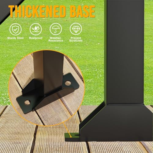 Utility Trailer Tool Rack, Shovel Rack for Truck, Rake Shovel Holder Landscape Hand Tool Accessories for Trailer Truck with 6 Rubber Holes with Brackets, Black - size: 6 Hole Tool Rack