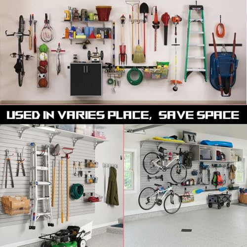 8-Pack Utility Hook,Garage Storage Hooks, Heavy Duty Utility Hooks, Heavy Duty Hook, 7.8" & 3.8” Garage Hanging Storage for Bikes, Kayak and Hanging Ladders - style: 4 Pack 7.8"+4 Pack 3.8"