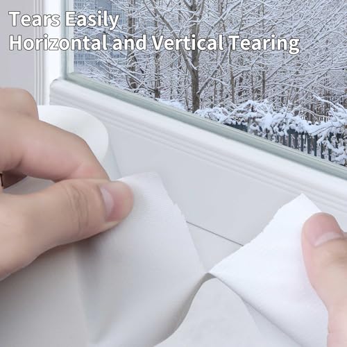 Duct Tape Heavy Duty Single Sided, Strong Adhesive High Strength, Waterproof Mesh Tape for Indoor and Outdoor Repairing Sealing Bonding, Easy Use Hand Tearable, 2.36 Inch x 66 Feet, White - size: 2.36″ X 66 Ft