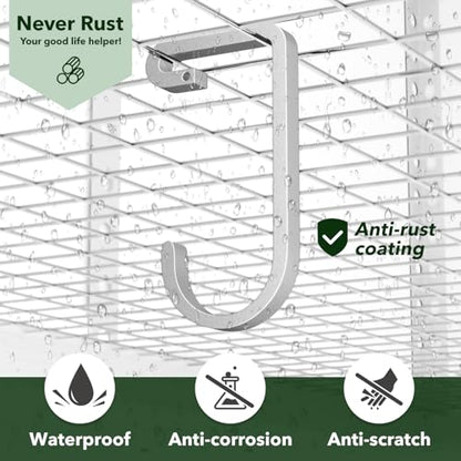 bussdis Bike Hanger Hooks Garage Rack: Bike Hooks for Garage, Heavy Duty Bike Hanging Hooks, Hooks for Hanging Bike, Overhead Rack Hooks, Silver - color: Silver