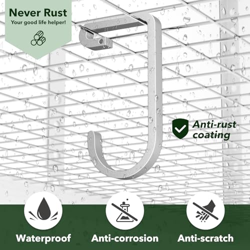 bussdis Bike Hanger Hooks Garage Rack: Bike Hooks for Garage, Heavy Duty Bike Hanging Hooks, Hooks for Hanging Bike, Overhead Rack Hooks, Silver - color: Silver
