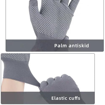24 Pairs Work Gloves Bulk - Anti-slip Lightweight Gloves -Thin Glove for Driving Construction Cycling Working - color: Grey