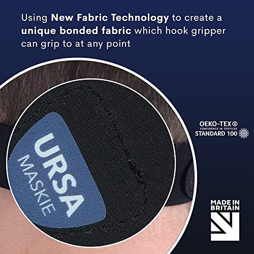 URSA Maskie Face Mask Holder | Ultra-Light & Breathable Ear Saver | Adjustable Hook Tape Gripper | Comfortable Reusable Strap Extender | Protects Ears from Strain | Multiple Ways to Wear - 2.9 g