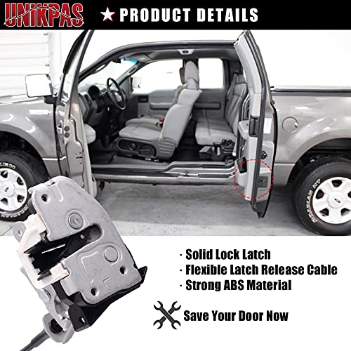 Door Lower Latch Compatible for Ford F150 1997-2003 F250 1997-1999 Extended Cab Driver Side Rear Left Door Replacement Latch 6L3Z18264A01C - size: F150 97-03 Rear left Lower