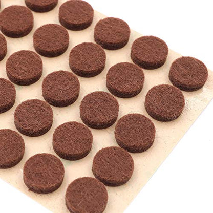 Furniture Felt Pads 3/8" (10mm) Diameter Round 3M Self Adhesive Protects Kitchen Cabinets, Drawers, Desks and Furniture Against Bumps and Scratches 200 Pack - Mocha (Medium Brown) - color: Mocha 200 Pack