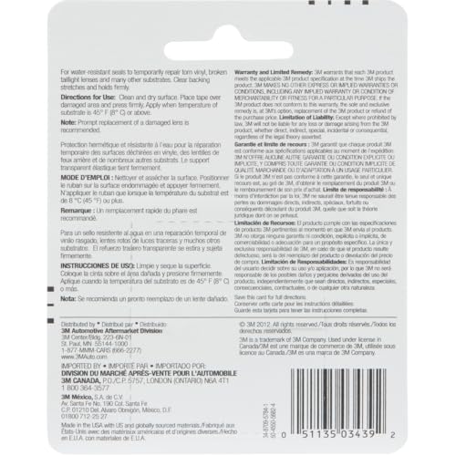 3M Clear Repair Tape, 03439, 1-1/2 in x 115 in, 2-Pack - size: 1.5 in X 115 in (2-pack), style: Clear