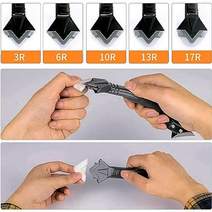 Silicone Caulking Tool, 3 in 1 Silicone Remover Multi Tool, Glazing Compound Finishing Tool, Caulk Remover Tool, for Bathroom,Kitchen,Floor,Window,Sink Joint,Frames Seal(2 sets) - color: 3 in 1 Tool(2 Sets)