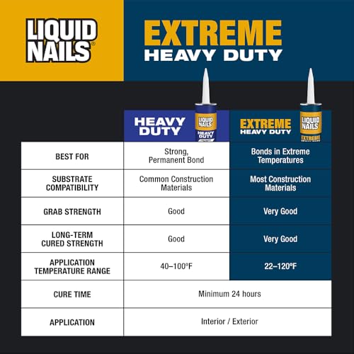 Liquid Nails - 414607 LN-907 Extreme Heavy Duty Construction Adhesive (LN-907) 10 oz - color: White, size: 10 Ounce, style: Extreme Heavy Duty