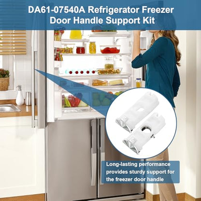 DA61-07540A Upgraded Version for Samsung Refrigerator Freezer Handle Support Samsung Freezer Door Handle Replacement Kit