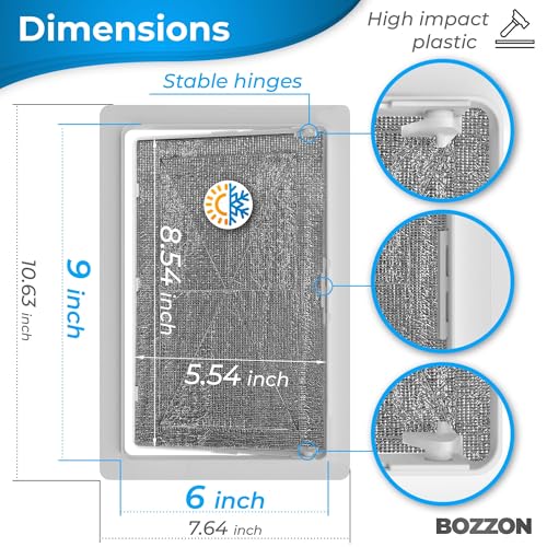 Access Panel for Drywall - 6 x 9 inch - Insulated - Wall Hole Cover - Access Door - Plumbing Access Panel for Drywall - Heavy Durable Plastic White - size: 6 x 9 Insulated