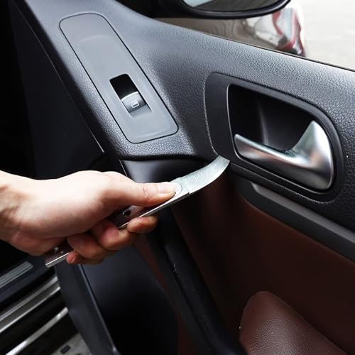 4140 Pry Tool, Pry Bar Trim Removal Tool, Pry Tool, Pocket Pry Bar, Car Trim Removal Tool Kit, Trim Removal Tool Kit, Panel Removal Interior Trim Removal Kit, Automotive Tools(2 pcs) - color: 2pcs