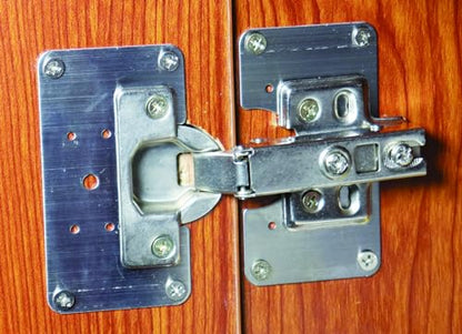 16 PCS Hinge Repair Kit - Cabinet Hinge Repair Plate Stainless Steel Door Hinge Repair Kit for Kitchen Cabinet Hinge Repair Brackets with Mounting Screws and Screwdrivers (16, 3.5"x2") - size: 3.5"x2"