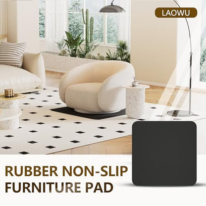 Non Slip Recliner Pads For Hardwood Floors, Recliner Floor Protector Keep Recliner From Sliding, Recliner Slide Stoppers, Under Recliner Mat, Furniture Pad For Recliner, Recliner Gripper,Recliner Grip - size: Square-BLack