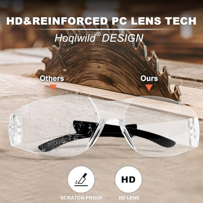 Z87 Safety Glasses for Men 36pack, Clear Safety Glasses for Women, Scratch&Impact-Resistant Eye Protection Glasses with ANSI Z87.1 Certification - color: 36pcs-clear