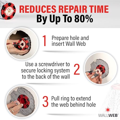 Innovative Drywall Repair Kit - 2 inches plus Hole Patch, Spackle Wall Repair, Drywall Patch Filler for Easy Wall Fixes - No Dry Wall or Tape needed