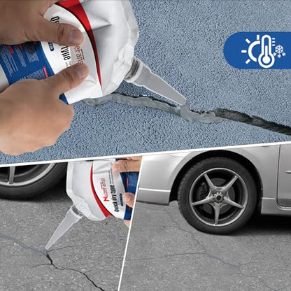 Cement Crack Sealant,Premium Concrete Crack Filler, Waterproof Repair Sealant, Weather-Resistant Caulking Glue, Quick-Drying Sealing Adhesive for Concrete(2 pcs)