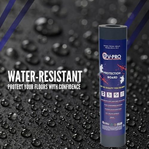 V-PRO 538sqft Floor Protector - Anti Paint, Durable, Waterproof, Floor Covering - Ideal for Construction, Renovations and Move. - Ultimate Floor Protection Solution for Home and Office