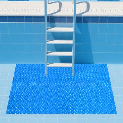 45"x60" Swimming Pool Ladder Mat Protective Swimming Pool Step Pad Protects Vinyl Pool Liner for Above Ground Swimming Pool Ladder Pad Compatible with Pool Step Ladder - size: 45"x60"