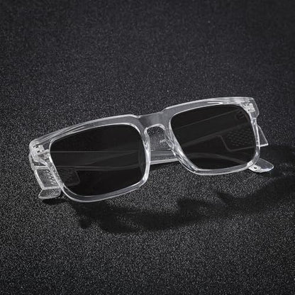 Safety Polycarbonate Polarized Sunglasses for Men and Women UV400 Protection and Includes ANSI Z87 - color: Clear-polarized