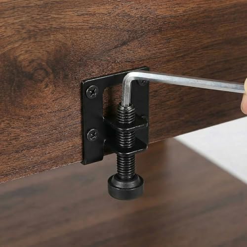 4 Pack Heavy Duty Furniture Leveling Feet, 1-inch Adjustable Height Leg Leveler, Adjustable Furniture Leveler with Screws, Allen Wrench for Cabinets, Furniture, Table Flawless Leveling - size: I inch