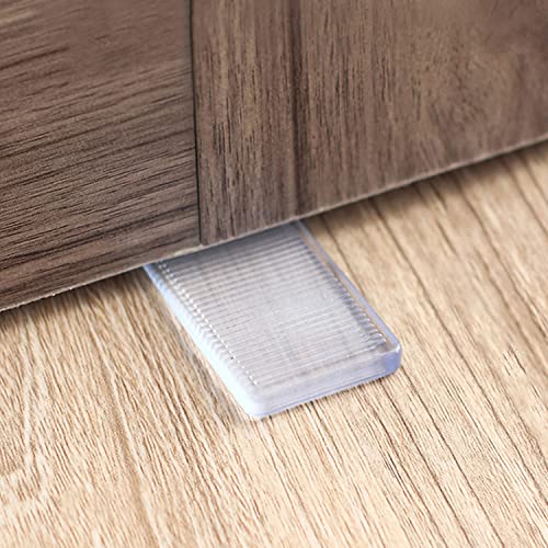 8 Pcs Plastic Clear Table Shims, Level Wedge for Home Furniture, Have Extreme Weight Capacity, Weather Resistant, Levelers for Wobbly Uneven Floors Fixing Toilet Leveling (Transparent) - color: Clear - 8 Pcs